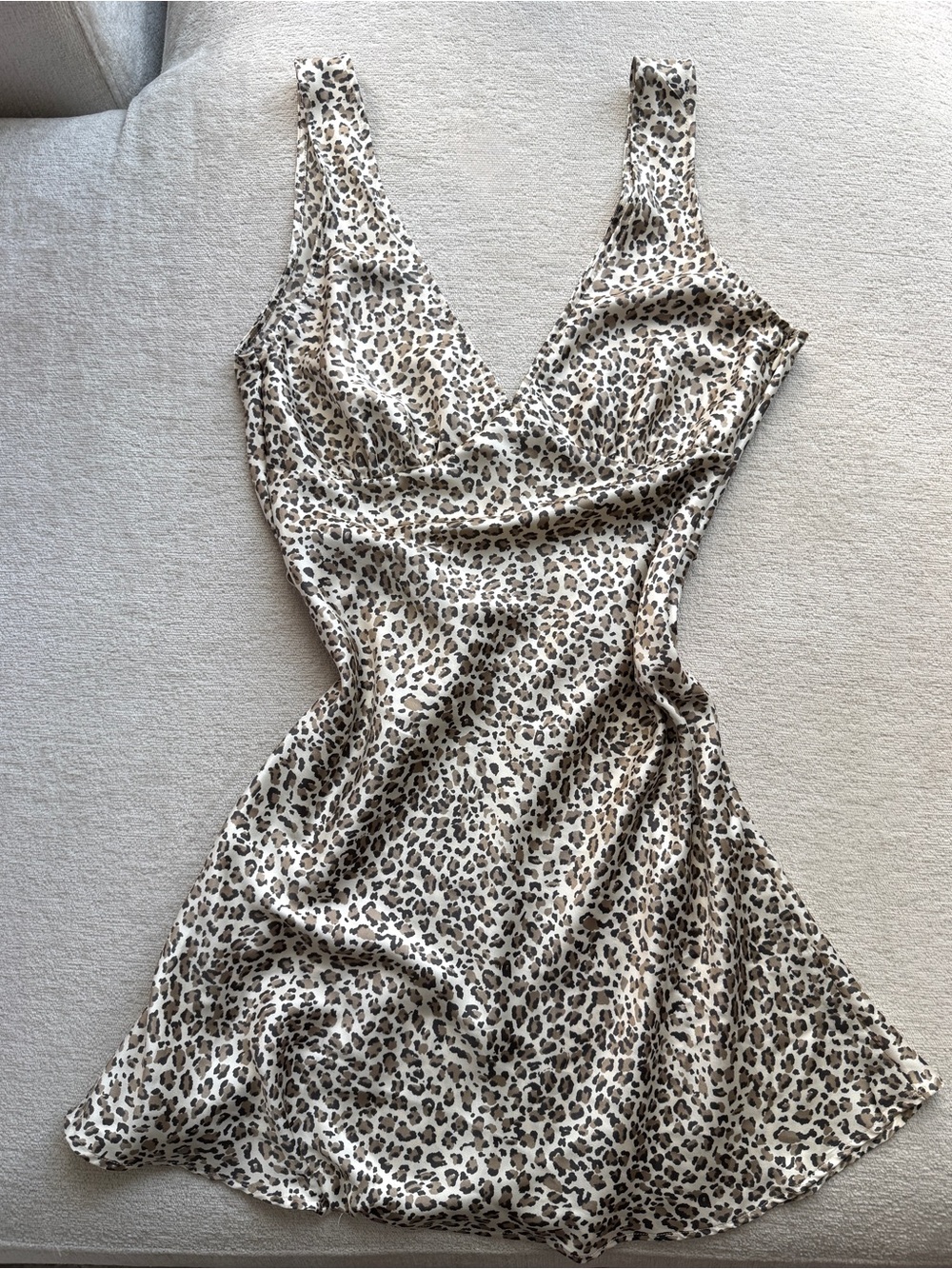 Pink by Frankies Bikinis Leopard Print Slip Dress
